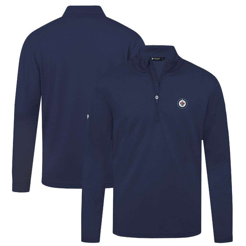 Winnipeg Jets Levelwear Heron Insignia Core Quarter-Zip Jacket - Navy | NHL discount