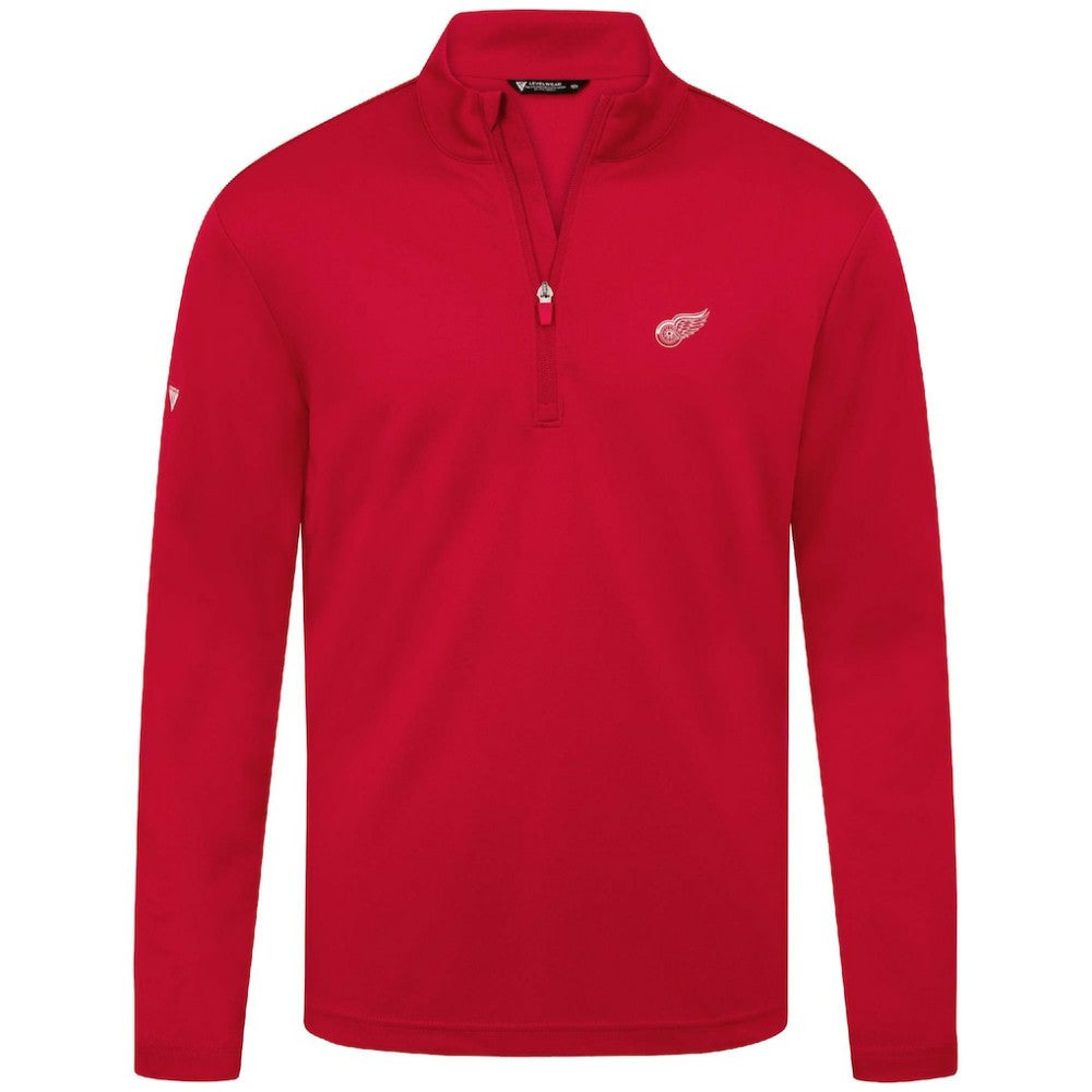 Detroit Red Wings Levelwear Heron Insignia Core Quarter-Zip Jacket - Red | NHL on sale