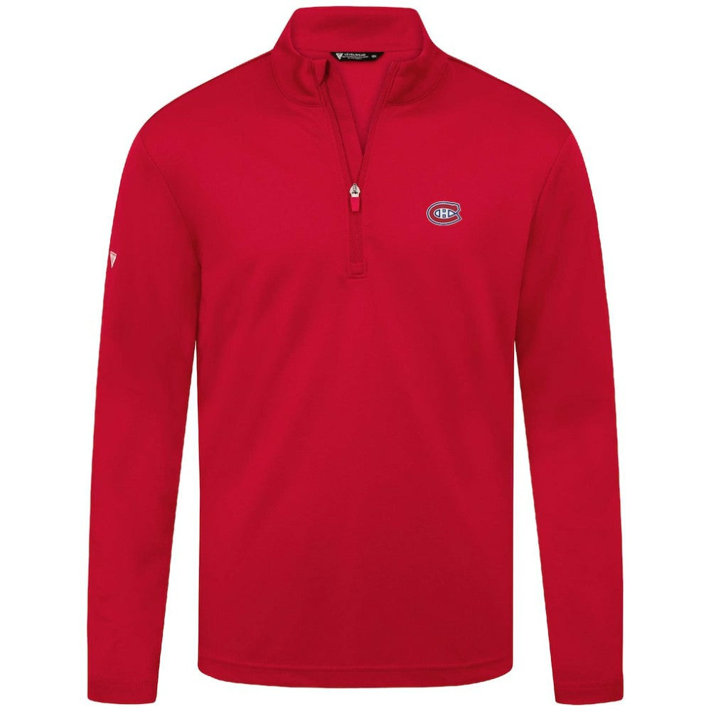 Montreal Canadiens Levelwear Heron Insignia Core Quarter-Zip Jacket - Red | NHL near me
