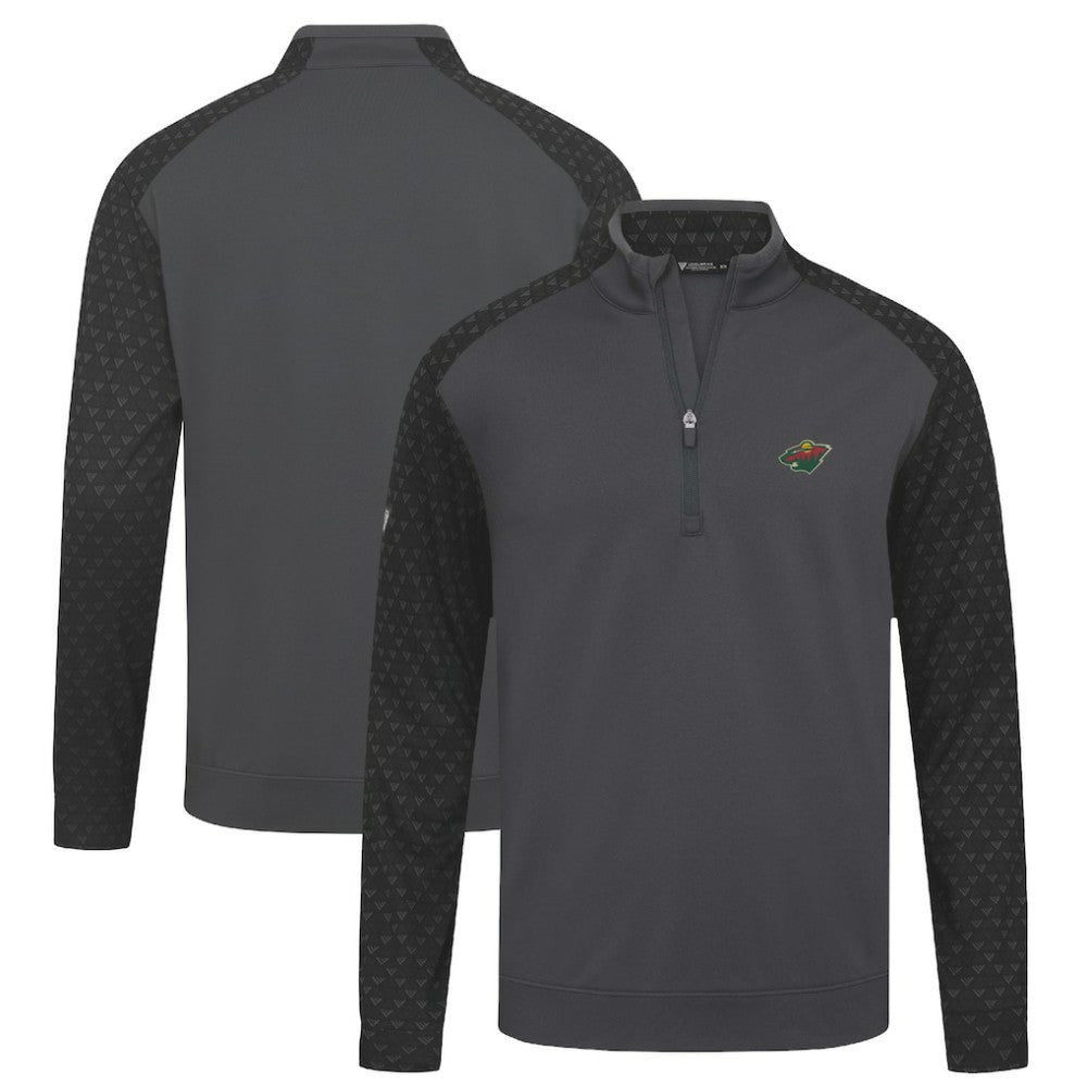 Minnesota Wild Levelwear Aztec Insignia Core Quarter-Zip Pullover Top - Charcoal | NHL on sale