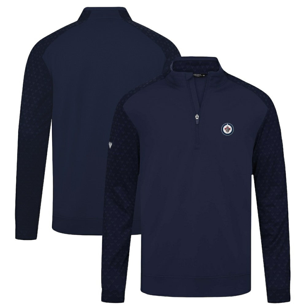 Winnipeg Jets Levelwear Aztec Insignia Core Quarter-Zip Pullover Top - Navy | NHL near me
