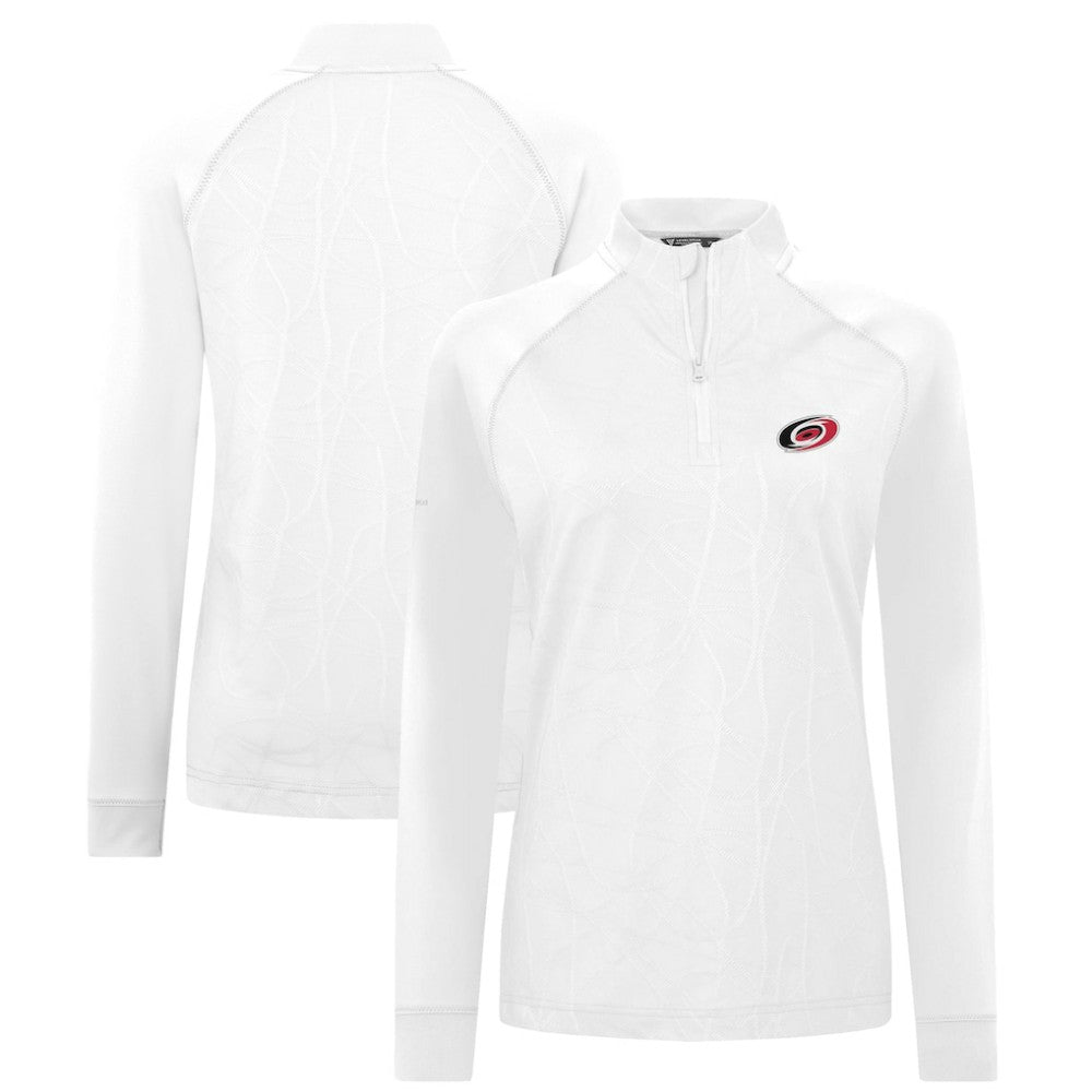 Carolina Hurricanes Levelwear Women's Amethyst Insignia Core Quarter-Zip Jacket - White | NHL discount