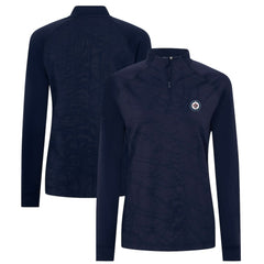 Winnipeg Jets Levelwear Women's Amethyst Insignia Core Quarter-Zip Jacket - Navy | NHL sale