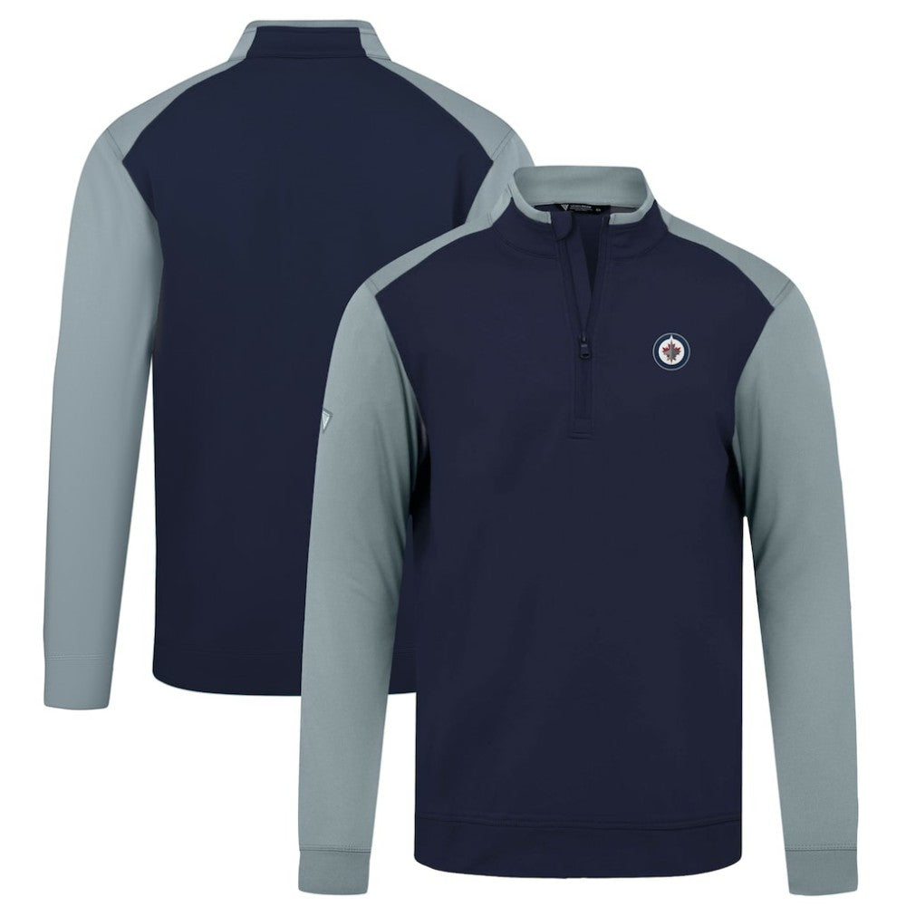Winnipeg Jets Levelwear Bayou Insignia Core Quarter-Zip Pullover Top - Navy | NHL on sale