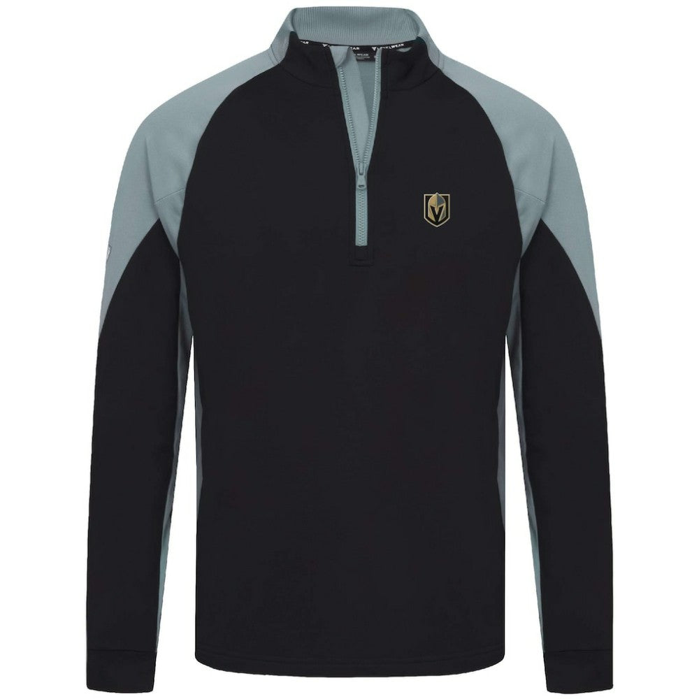 Vegas Golden Knights Levelwear Cadet Insignia Core Quarter-Zip Pullover Top - Black | NHL sale