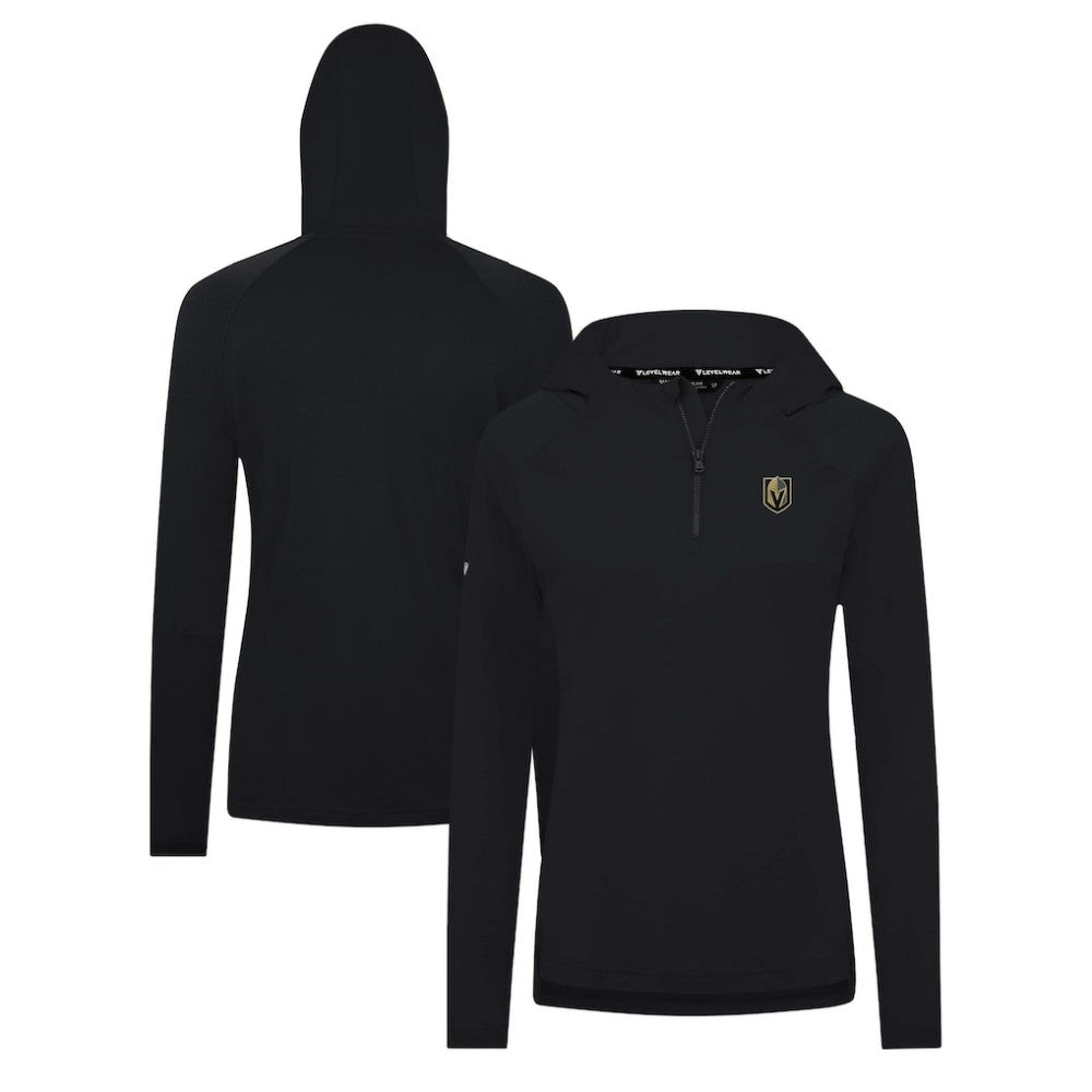 Vegas Golden Knights Levelwear Women's Raven Insignia Core Quarter-Zip Jacket - Black | NHL sale