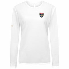 Florida Panthers Levelwear Women's Sequoia Primary Logo Long Sleeve T-Shirt - White | NHL Lifestyle