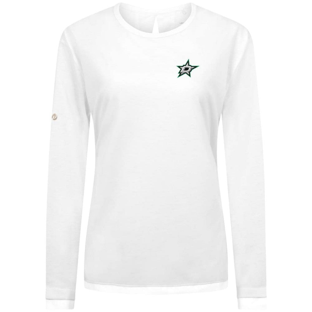 Dallas Stars Levelwear Women's Sequoia Primary Logo Long Sleeve T-Shirt - White | NHL discount