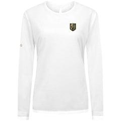 Vegas Golden Knights Levelwear Women's Sequoia Primary Logo Long Sleeve T-Shirt - White | NHL near me