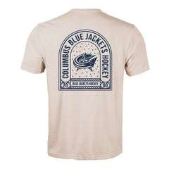 Columbus Blue Jackets Levelwear Richmond Stained Glass T-Shirt - Khaki | NHL sale