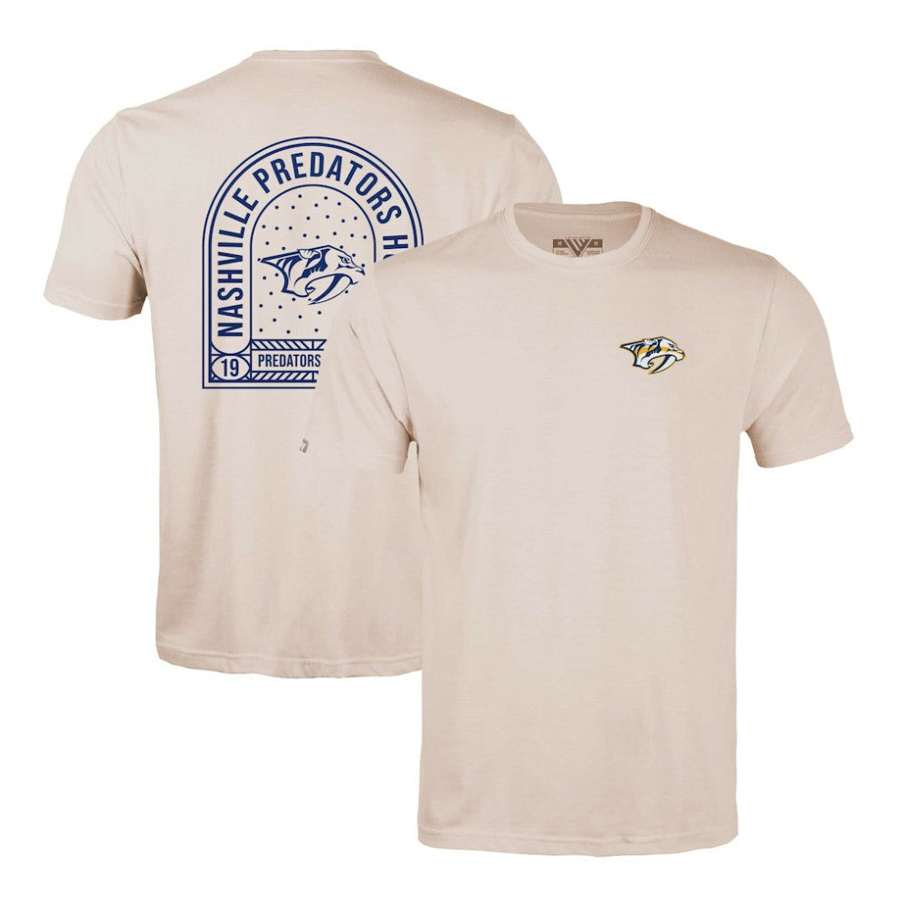 Nashville Predators Levelwear Richmond Stained Glass T-Shirt - Khaki | NHL online