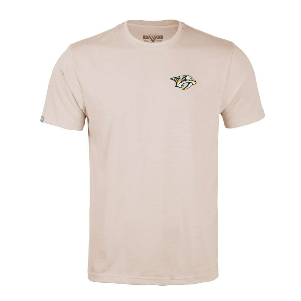 Nashville Predators Levelwear Richmond Stained Glass T-Shirt - Khaki | NHL online