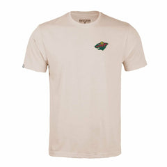 Minnesota Wild Levelwear Richmond Stained Glass T-Shirt - Khaki | NHL Lifestyle