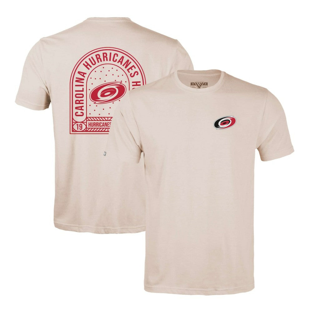 Carolina Hurricanes Levelwear Richmond Stained Glass T-Shirt - Khaki | NHL sale