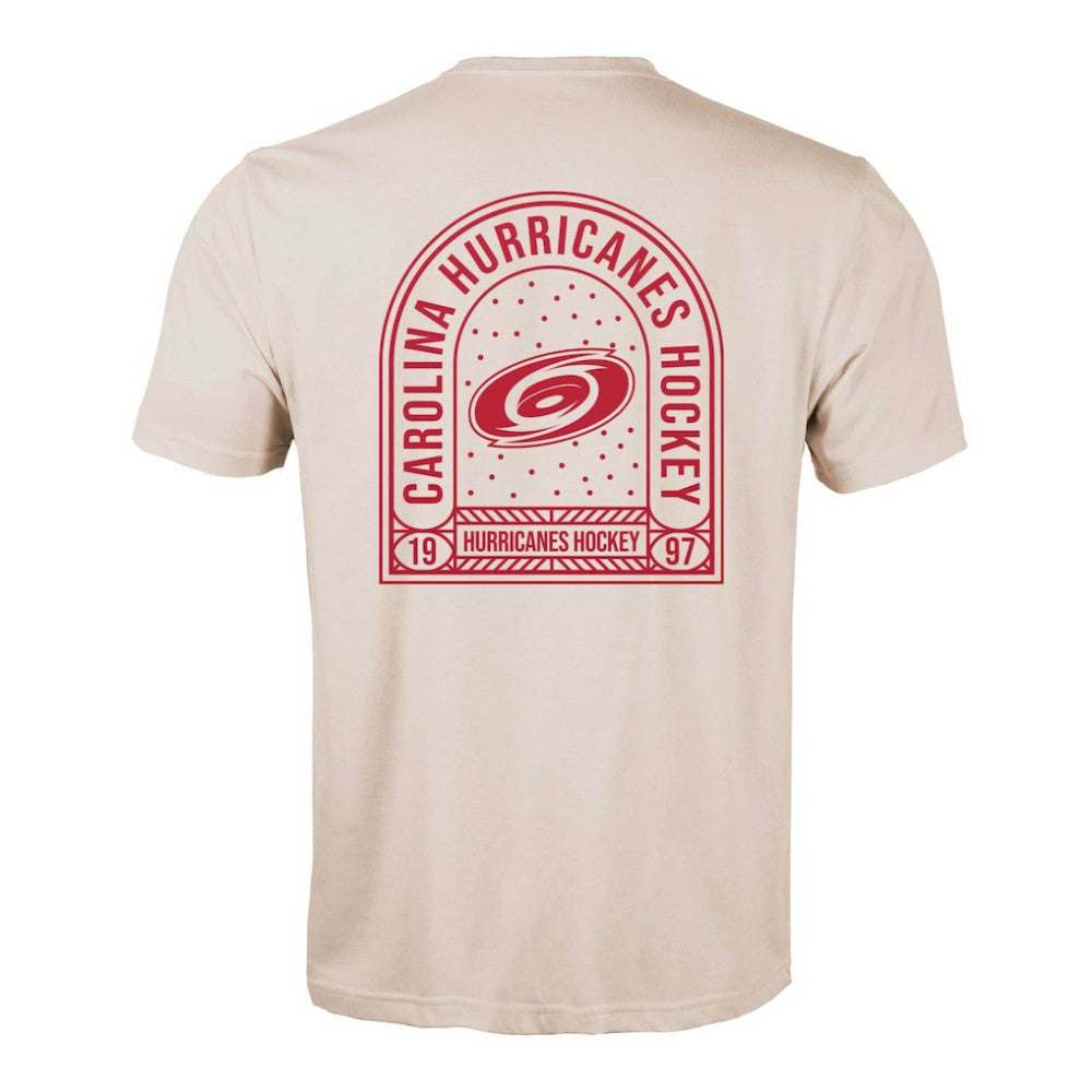 Carolina Hurricanes Levelwear Richmond Stained Glass T-Shirt - Khaki | NHL sale