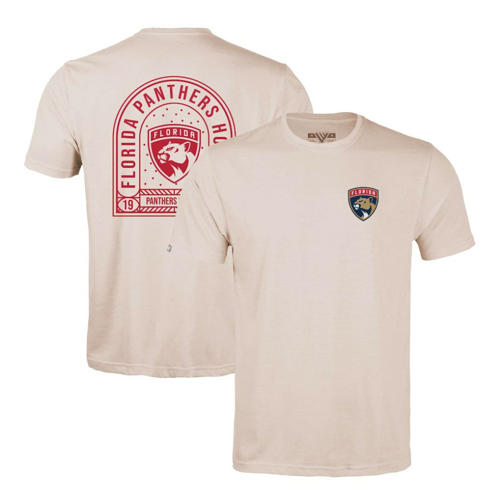 Florida Panthers Levelwear Richmond Stained Glass T-Shirt - Khaki | NHL sale
