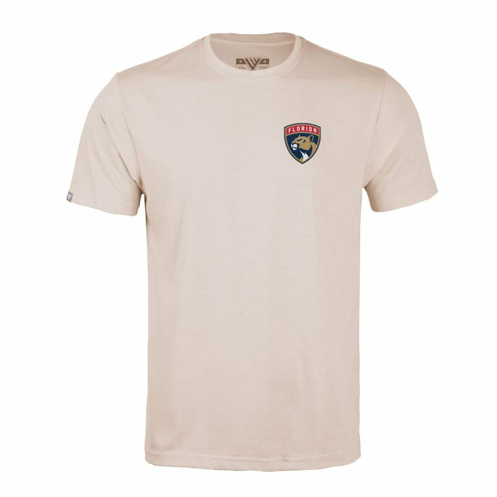 Florida Panthers Levelwear Richmond Stained Glass T-Shirt - Khaki | NHL sale