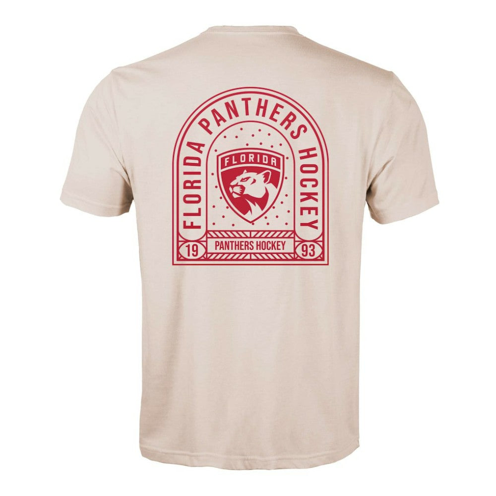 Florida Panthers Levelwear Richmond Stained Glass T-Shirt - Khaki | NHL sale