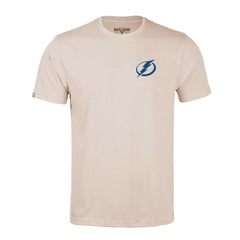 Tampa Bay Lightning Levelwear Richmond Stained Glass T-Shirt - Khaki | NHL Clearance