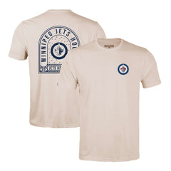 Winnipeg Jets Levelwear Richmond Stained Glass T-Shirt - Khaki | NHL Clearance