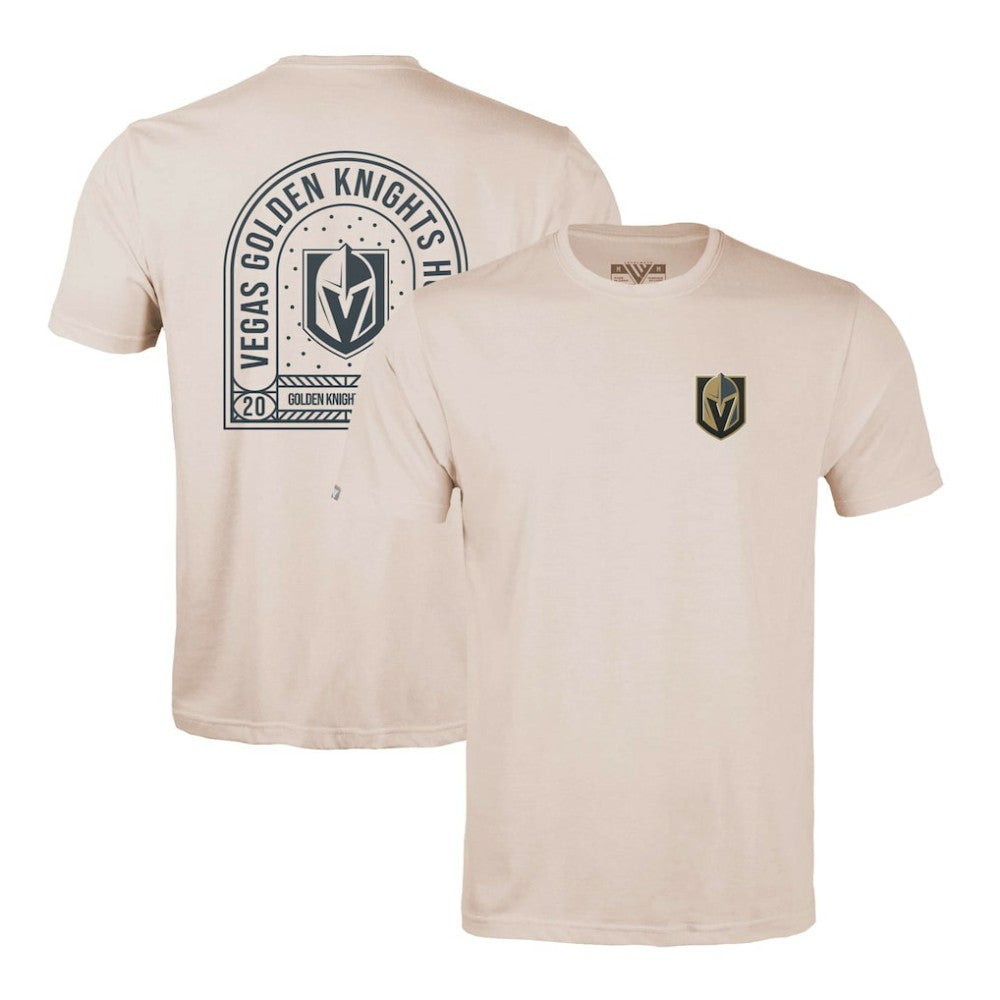 Vegas Golden Knights Levelwear Richmond Stained Glass T-Shirt - Khaki | NHL on sale