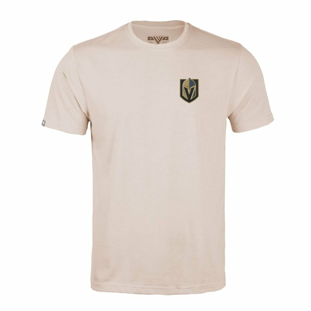 Vegas Golden Knights Levelwear Richmond Stained Glass T-Shirt - Khaki | NHL on sale