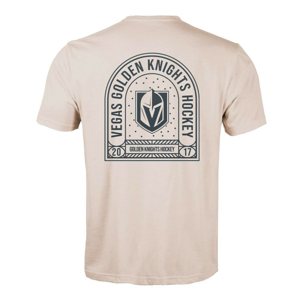 Vegas Golden Knights Levelwear Richmond Stained Glass T-Shirt - Khaki | NHL on sale