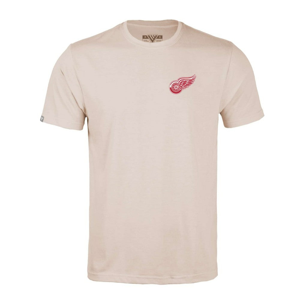 Detroit Red Wings Levelwear Richmond Stained Glass T-Shirt - Khaki | NHL near me
