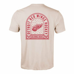 Detroit Red Wings Levelwear Richmond Stained Glass T-Shirt - Khaki | NHL near me