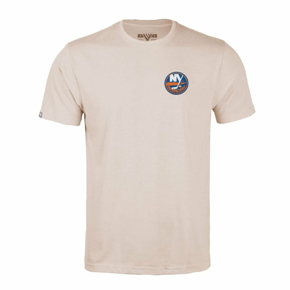 New York Islanders Levelwear Richmond Stained Glass T-Shirt - Khaki | NHL Clearance