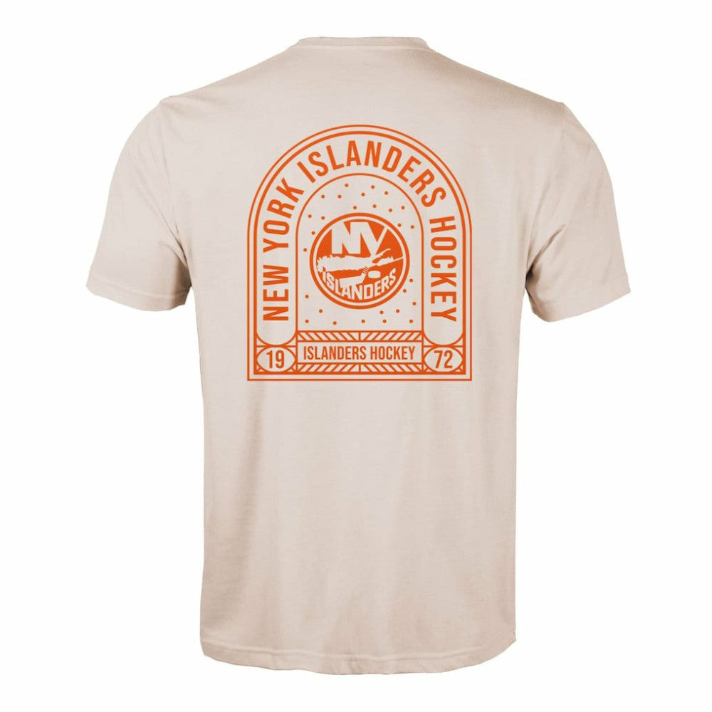 New York Islanders Levelwear Richmond Stained Glass T-Shirt - Khaki | NHL Clearance
