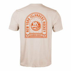 New York Islanders Levelwear Richmond Stained Glass T-Shirt - Khaki | NHL Clearance