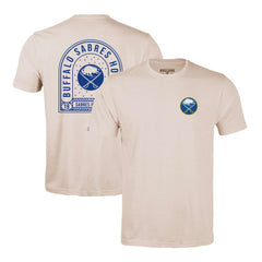 Buffalo Sabres Levelwear Richmond Stained Glass T-Shirt - Khaki | NHL sale