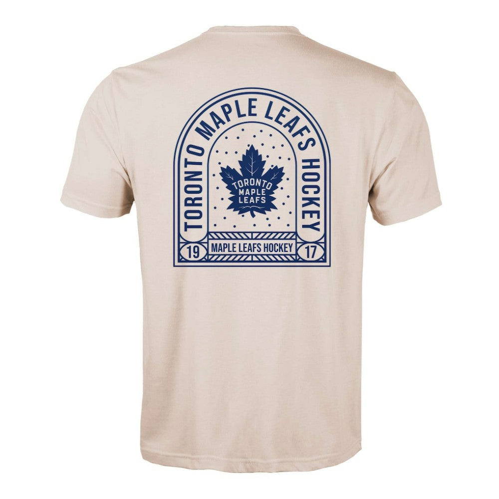 Toronto Maple Leafs Levelwear Richmond Stained Glass T-Shirt - Khaki | NHL Lifestyle