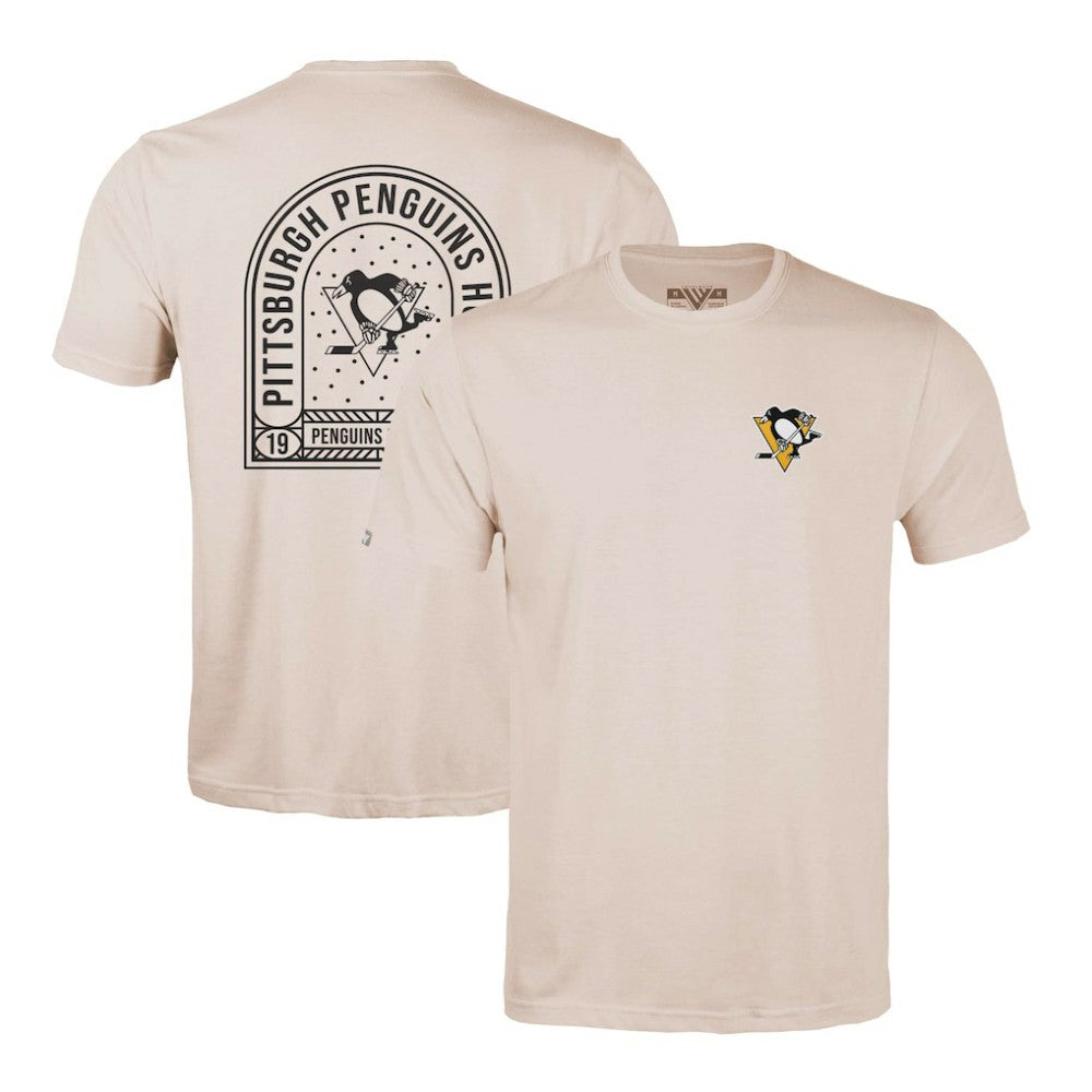 Pittsburgh Penguins Levelwear Richmond Stained Glass T-Shirt - Khaki | NHL near me