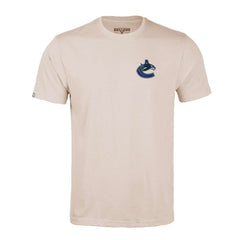 Vancouver Canucks Levelwear Richmond Stained Glass T-Shirt - Khaki | NHL Clearance