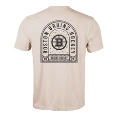 Boston Bruins Levelwear Richmond Stained Glass T-Shirt - Khaki | NHL Lifestyle