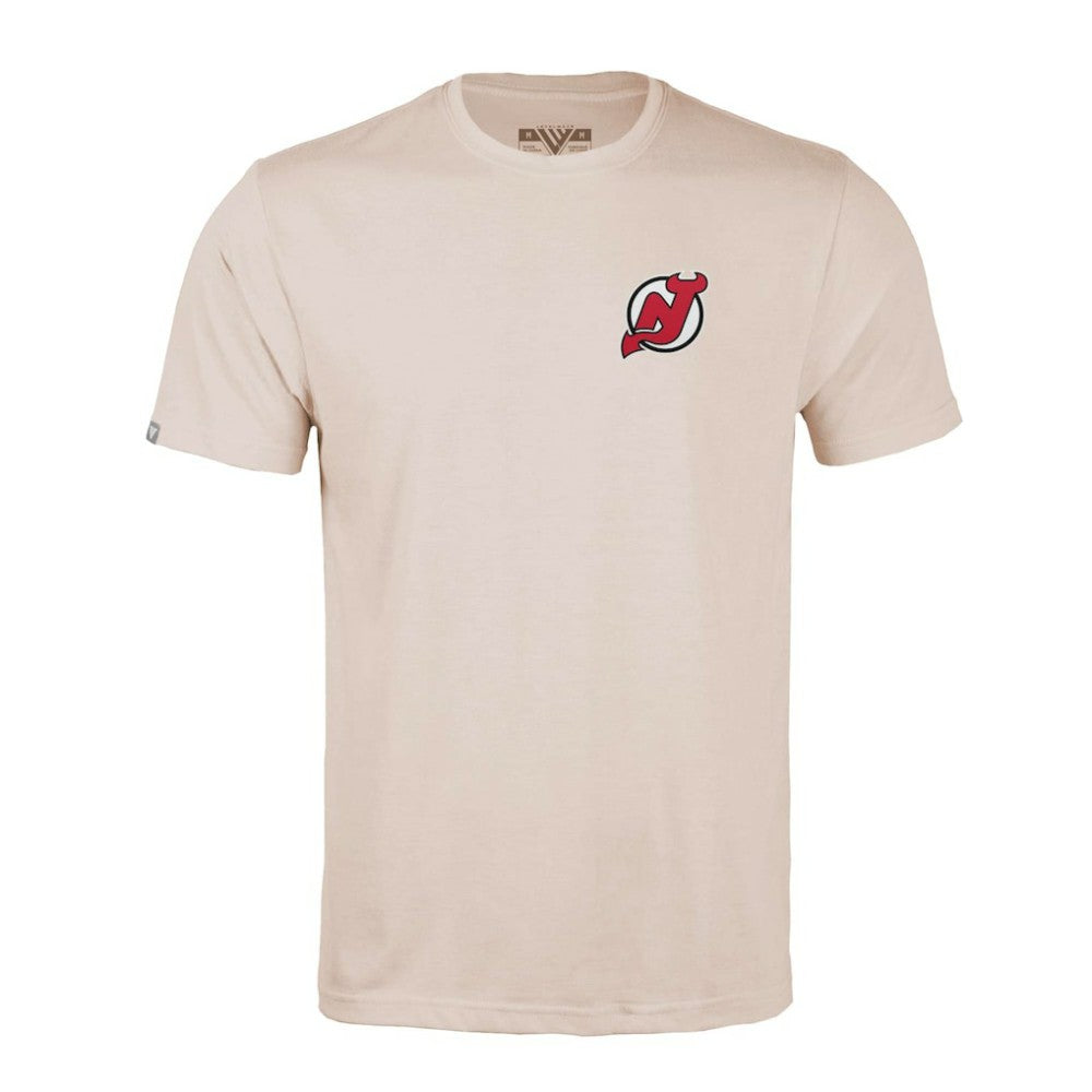 New Jersey Devils Levelwear Richmond Stained Glass T-Shirt - Khaki | NHL online