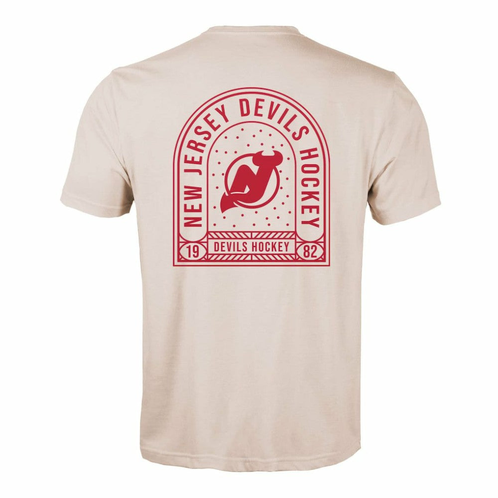 New Jersey Devils Levelwear Richmond Stained Glass T-Shirt - Khaki | NHL online