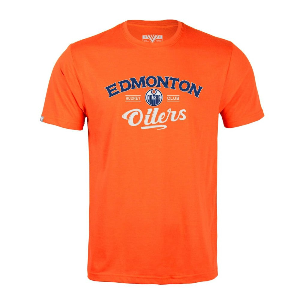 Edmonton Oilers Levelwear Richmond Ice Wall T-Shirt - Orange | NHL Clearance