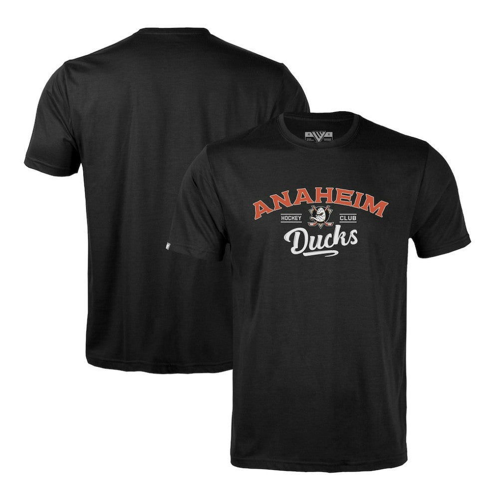 Anaheim Ducks Levelwear Richmond Ice Wall T-Shirt - Black | NHL on sale