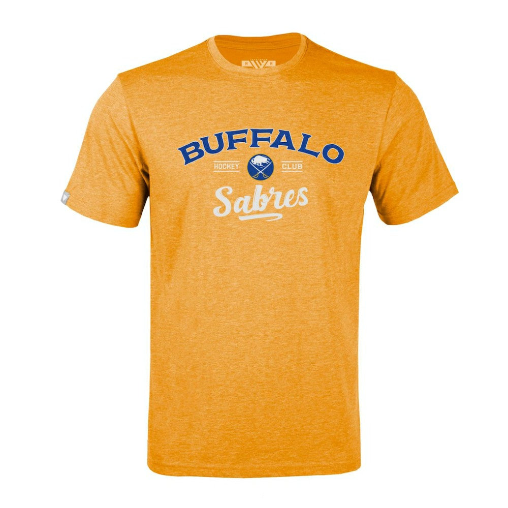 Buffalo Sabres Levelwear Richmond Ice Wall T-Shirt - Gold | NHL Clearance