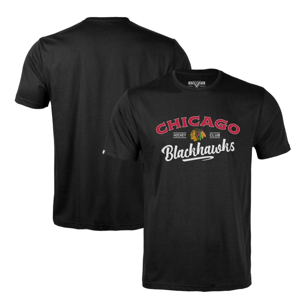Chicago Blackhawks Levelwear Richmond Ice Wall T-Shirt - Black | NHL online