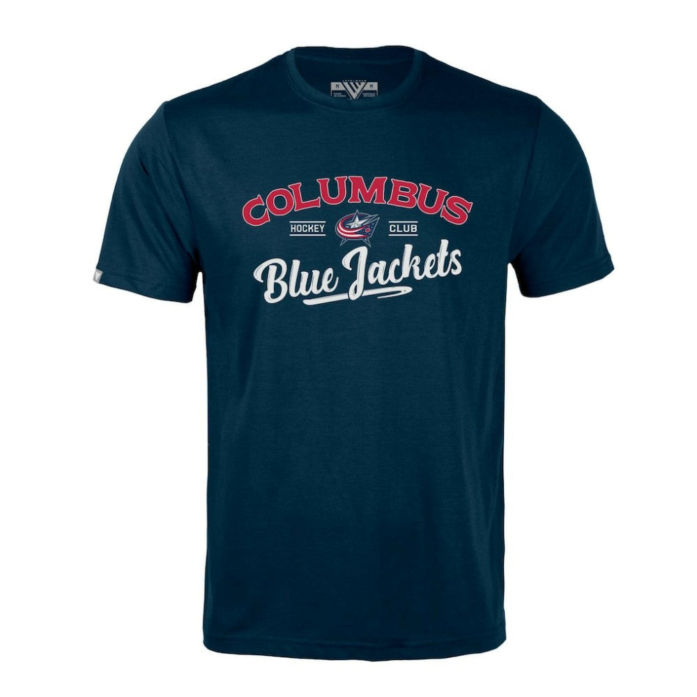 Columbus Blue Jackets Levelwear Richmond Ice Wall T-Shirt - Navy | NHL on sale
