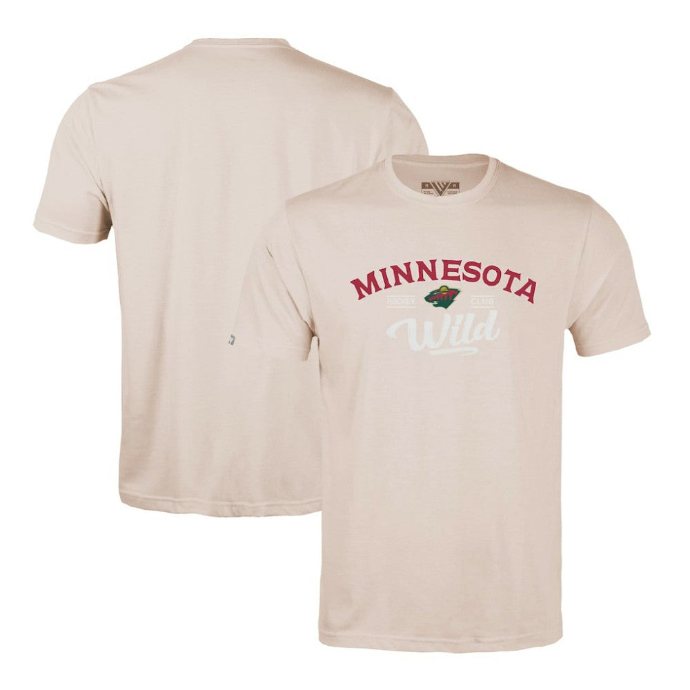 Minnesota Wild Levelwear Richmond Ice Wall T-Shirt - Khaki | NHL Clearance