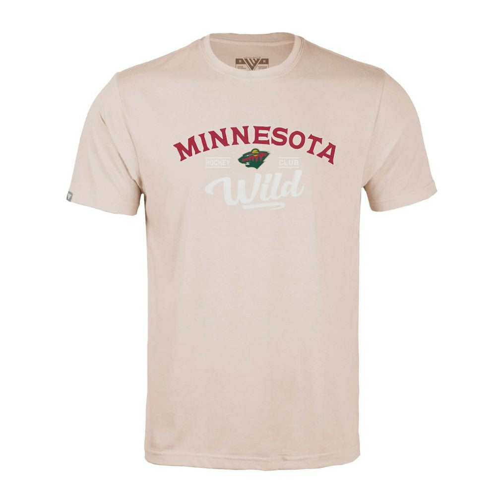 Minnesota Wild Levelwear Richmond Ice Wall T-Shirt - Khaki | NHL Clearance