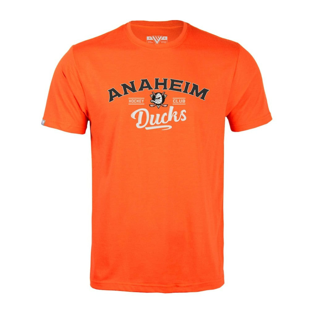 Anaheim Ducks Levelwear Richmond Ice Wall T-Shirt - Orange | NHL Clearance