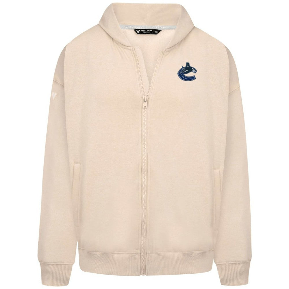 Vancouver Canucks Levelwear Uphill Stained Glass Full-Zip Hoodie Jacket - Khaki | NHL on sale