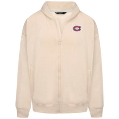Montreal Canadiens Levelwear Uphill Stained Glass Full-Zip Hoodie Jacket - Khaki | NHL Clearance