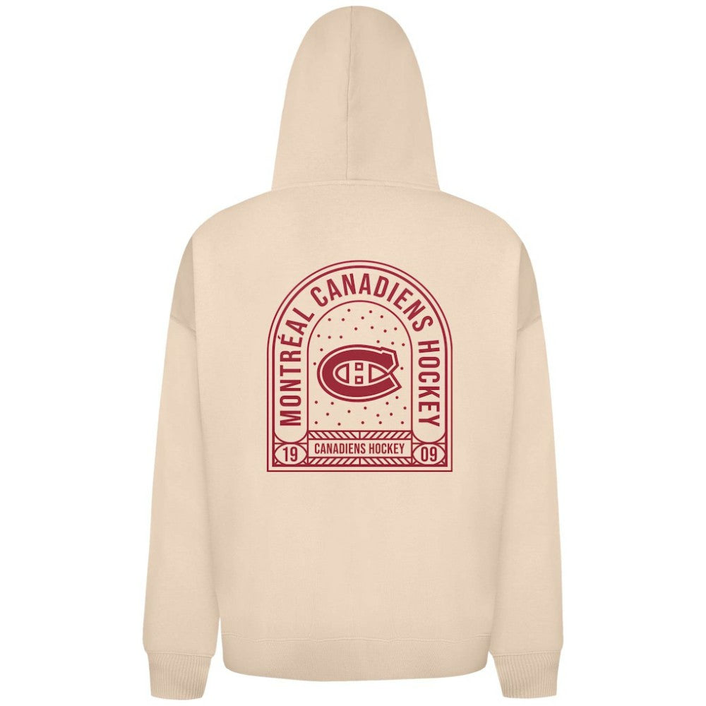 Montreal Canadiens Levelwear Uphill Stained Glass Full-Zip Hoodie Jacket - Khaki | NHL Clearance